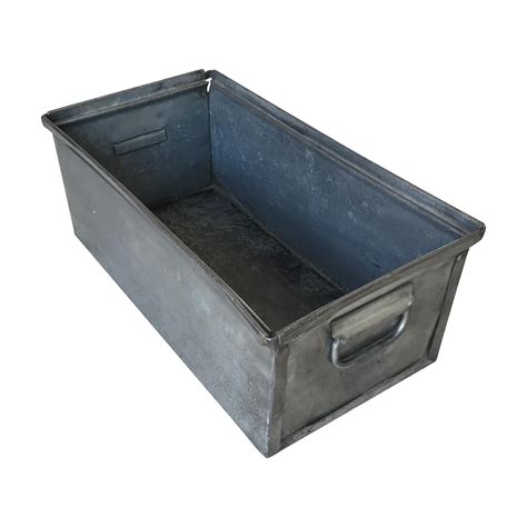 metal storage box|7x14x2' high metal storage box.